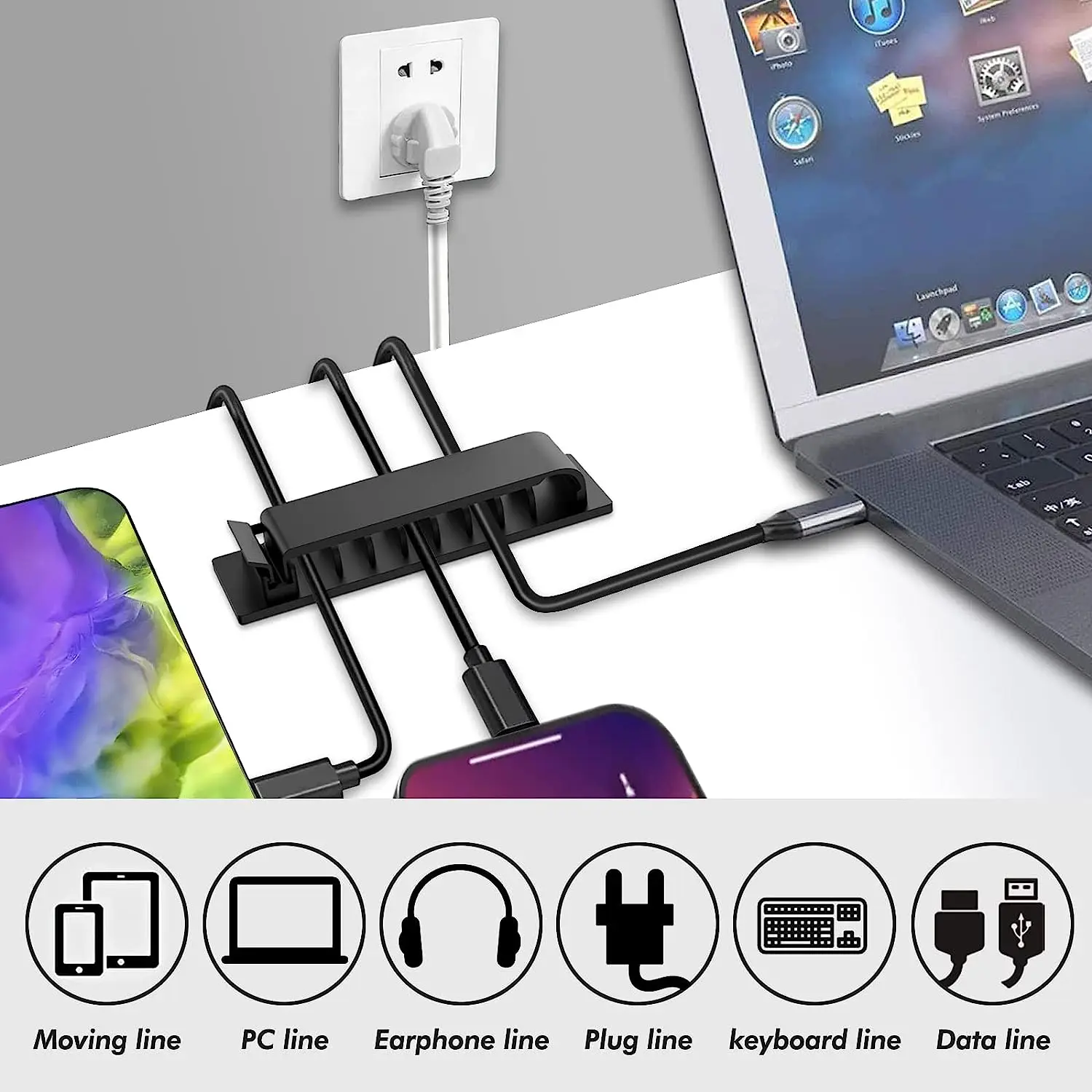 Organizador de cables, Clips d - Car Cable Organizer reseña y precio