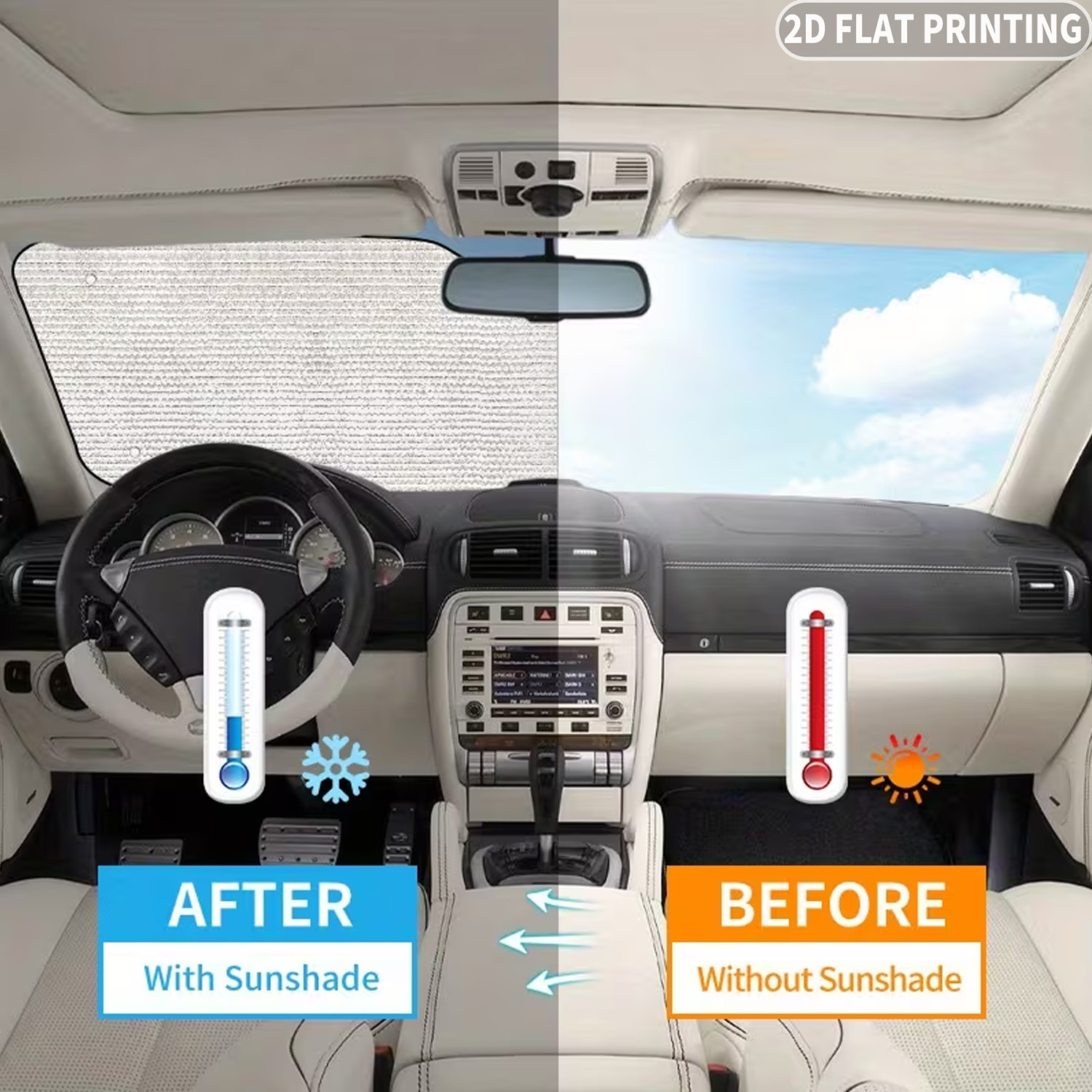 Parasol universal para parabri - Windshield Sun Shade reseña y precio