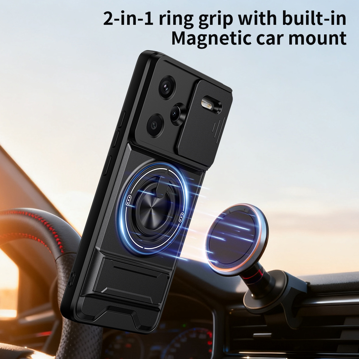 Funda de teléfono con lente de - Car Phone Holder reseña y precio